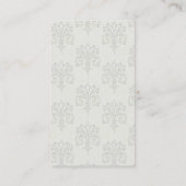 アールヌーボーの美しいビジネスか名刺 名刺 (裏面)