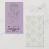 アールヌーボーの美しいビジネスか名刺 名刺 (正面/裏面)