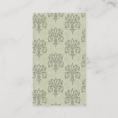 アールヌーボーの美しいビジネスか名刺 名刺 (裏面)