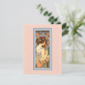 アールヌーボーの美しい花嫁のシャワーの招待状 招待状 (スタンド正面)