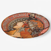 アールヌーボーの美しい ペーパープレート (アングル)