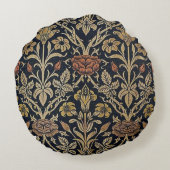 アールヌーボーの美女の新紀元パターン、ヴィンテージ、上品、Wil ラウンドクッション (裏面)