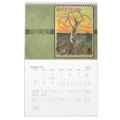 アールヌーボーの自転車のカレンダーの2014年のヴィンテージ カレンダー (2月 2027)