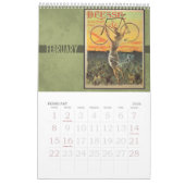 アールヌーボーの自転車のカレンダーの2014年のヴィンテージ カレンダー (2月 2026)