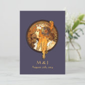 アールヌーボーの花嫁の結婚式招待状 招待状 (スタンド正面)