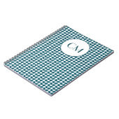 アールヌーボーの花（青） ノートブック (左側)