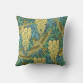 アールヌーボーの藤のデザインの枕 クッション (裏面)