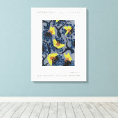 アールヌーボーの蝶のポチョワール キャンバスプリント (インサイチュ (ウッドフロア))