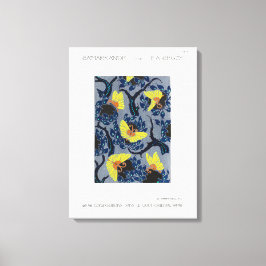 アールヌーボーの蝶のポチョワール キャンバスプリント