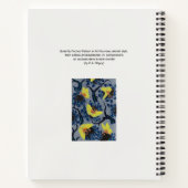 アールヌーボーの蝶のポチョワール ノートブック (裏面)