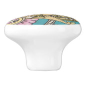 アールヌーボーの装飾的な芸術のクリストファーのドレッサー セラミックノブ (側面)