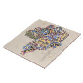 アールヌーボーの装飾的な芸術のクリストファーのドレッサー タイル (側面)