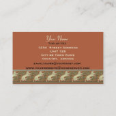 アールヌーボーの跳ねカスタマイズ馬 –  名刺 (裏面)