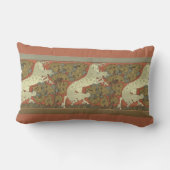 アールヌーボーの跳ね馬 ランバークッション (裏面)