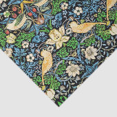 アールヌーボーの鳥および花のタペストリーパターン 薄葉紙 (詳細)