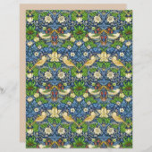 アールヌーボーの鳥花のタペストリー模様 (正面/裏面)