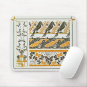 アールヌーボーの鳥by Maurice Verneil マウスパッド (マウス)