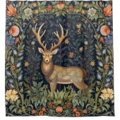 アールヌーボーの鹿 シャワーカーテン (正面)