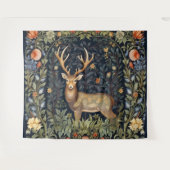 アールヌーボーの鹿 タペストリー (正面(横))