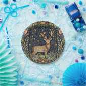 アールヌーボーの鹿 ペーパープレート (パーティー)