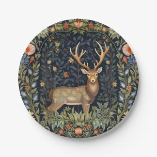 アールヌーボーの鹿 ペーパープレート