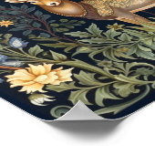 アールヌーボーの鹿 ポスター (角)