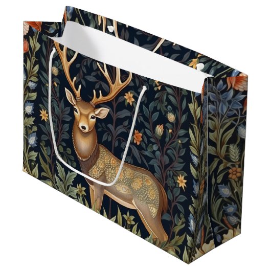 アールヌーボーの鹿 ラージペーパーバッグ (正面アングル)