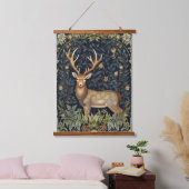 アールヌーボーの鹿 吊り下げ型タペストリー (寝室)