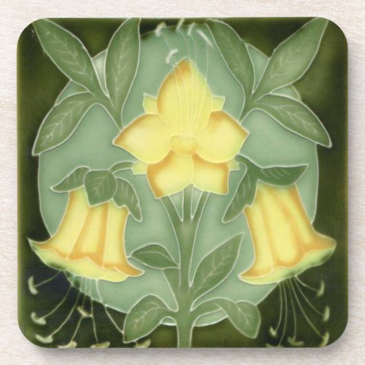 アールヌーボーの6つのコースターのセット コースター (正面)