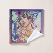 アールヌーボーのBathタオルセット バスタオルセット (ウォッシュタオル)