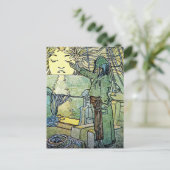 アールヌーボーはがき:アルフォンスミュシャ- Sun ポストカード (スタンド正面)