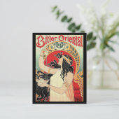 アールヌーボーはがき:「ビター・オリエンタル」 ポストカード (スタンド正面)