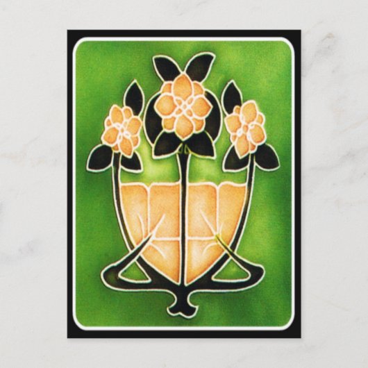 アールヌーボーはがき ポストカード (正面)