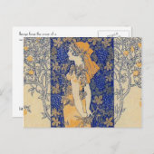 アールヌーボーはがき ポストカード (正面/裏面)