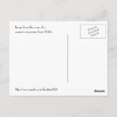 アールヌーボーはがき ポストカード (裏面)