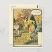 アールヌーボーはがき ポストカード (正面/裏面)
