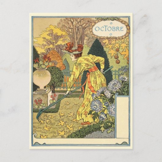 アールヌーボーはがき ポストカード (正面)