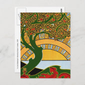 アールヌーボーはがき:ラ・リブレ・エステティック ポストカード (正面/裏面)