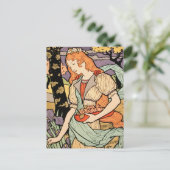 アールヌーボーはがき： by Grasset ポストカード (スタンド正面)