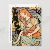 アールヌーボーはがき： by Grasset ポストカード (正面/裏面)