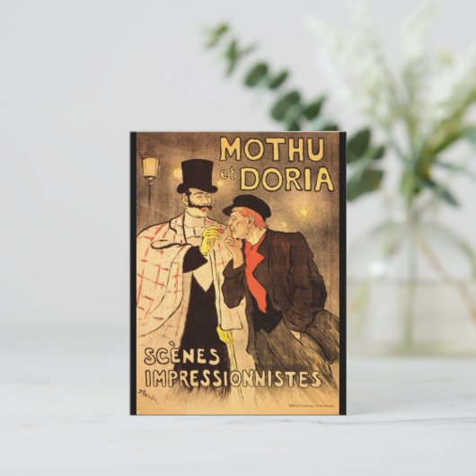 アールヌーボーはがき – Mothu et Dooria ポストカード (スタンド正面)