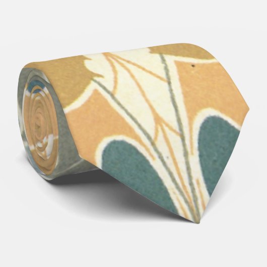 アールヌーボーはっきりしたフローラデザイン ネクタイ (ロール)
