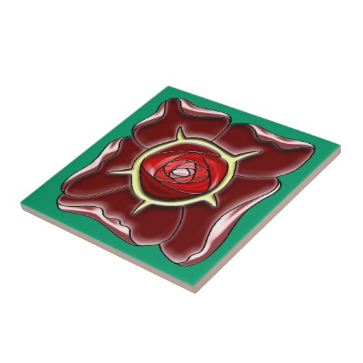 アールヌーボーは上がりました タイル (側面)