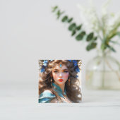 アールヌーボーは自然主義aへの復帰によって特徴付けられた スクエア名刺 (スタンド正面)