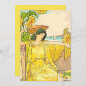 アールヌーボーひまわりの女性 (正面/裏面)