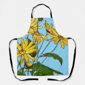 アールヌーボーひまわり エプロン (正面)