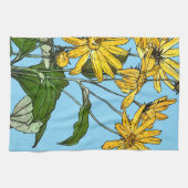 アールヌーボーひまわり キッチンタオル (横)