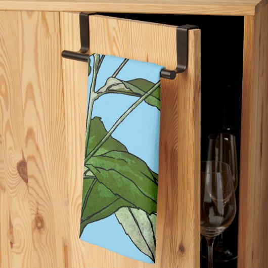 アールヌーボーひまわり キッチンタオル (三つ折り)