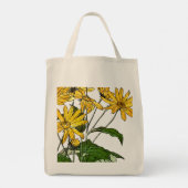 アールヌーボーひまわり トートバッグ (裏面)