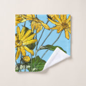 アールヌーボーひまわり バスタオルセット (ウォッシュタオル)